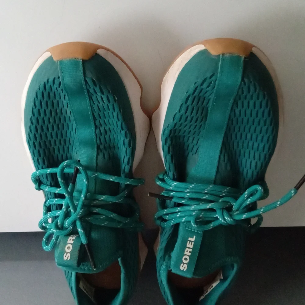 Sorel‎ Kinetic Litelace Teal Sneaker Shoes Women Size 10 Athletic Lace Up - Picture 4 of 5